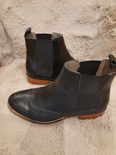 COX,Gr.38,5,Lederboots,schwarz,Lochmuster ,neuw.1.11