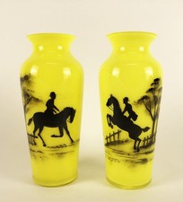 Paar Art Deco Glasvasen  1920