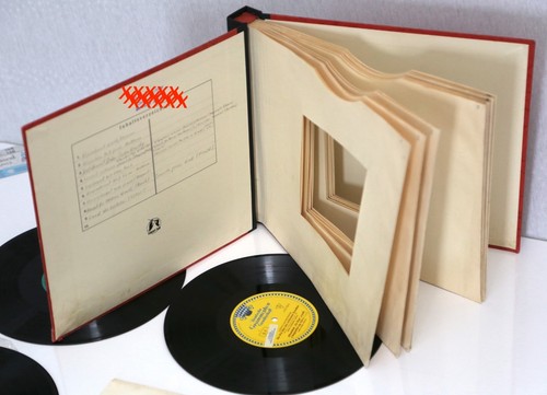 Altes schallplatten album mit - schallplatten,