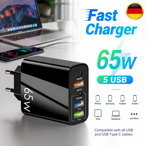 Wandladegerät usb 65w - usb-c,