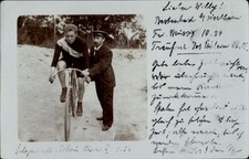 Foto Ak Radrennfahrer beim