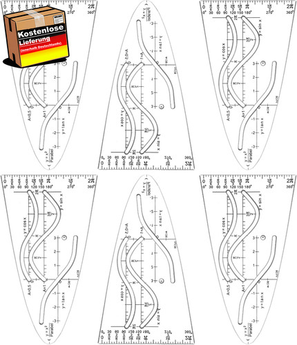 Parabel schablone für technik - schablone,