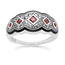 Art Quadratisch Granat Fünf