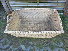 Wäschekorb Weidenkorb alt rechteckig mit Griffen 77x52x36 cm Nr. 2 koi12