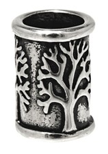 Bartperle Lebensbaum Baum Haarperle Edelstahl Yggdrasil 7 mm Nr.1293