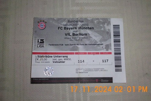TICKET/EINTRITTSKARTE