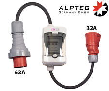 Adapter 5-Pol CEE Stecker 63A auf 5-Pol CEE Kupp.32A H07RN-F 5G6/4 | ALPTEG A012