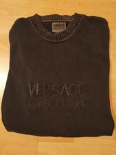 VERSACE Pullover Schwarz Größe L Jeans Couture Herren Guter Zustand