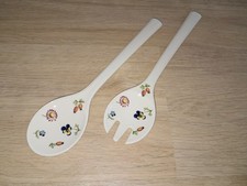 Salatbesteck von Villeroy & Boch Petite Fleur 2-teilig, Porzellan Löffel