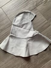 ❌NEU Kopfhaube LEDER Schweißerhaube Kopfschutzhaube Sturmhaube Hitzeschutz Weiß