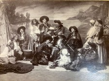 1900 Foto AK Zigeuner Musiker Hellseherin Kartenlegen 