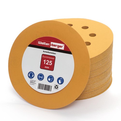 Schleifscheiben 125mm gold - gold, p40