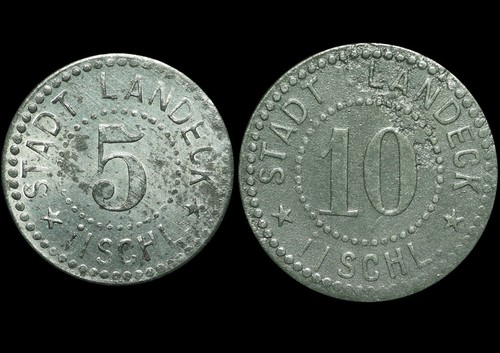 Notgeld 10 pfennig funck - notgeld:, &