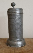 Großer Antik Zinnkrug