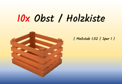 10x obst holzkiste - 10x, /
