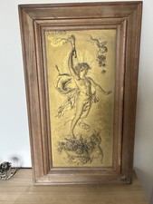 altes Metallrelief Hochrelief "Aurora" Karl Sterrer