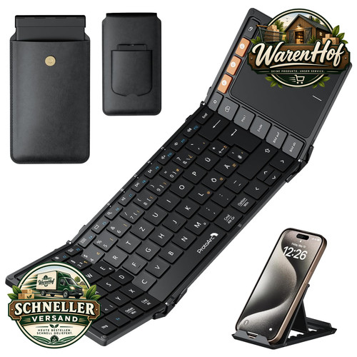 Faltbare bluetooth tastatur - faltbare,