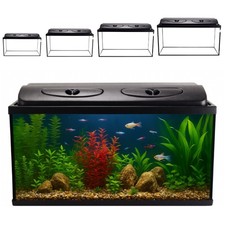 Aquarium Becken Abdeckung LED Beleuchtung Aquarium Set Komplett 40 50 60 80 cm