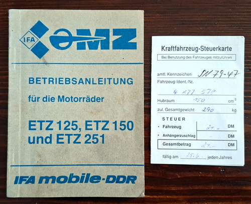 Original etz 125 150 251 - mz, 150,