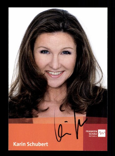 Karin schubert autogrammkarte - karin,