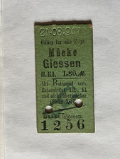 EK24, alte Fahrkarten, Bahn