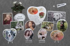 Porzellanfoto Porzellanbild Grabbild Porzellanbilder Keramikbilder inkl. Kleber