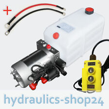 7L Hydraulikaggregat, Hydraulik Pumpe 12V 180bar 2000W LED LKW Anhänger Kipper