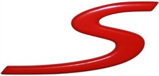 Original Porsche Emblem S rot Zeichen roter Schriftzug 911 zB 996 997 991
