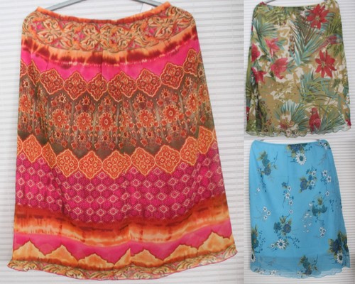 Damen rock knielang sommer - damen,
