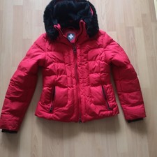 DAMEN Wellensteyn Jacke Stepp Kapuze Fell Belvedere BVDS Short GR.M ROT  Top