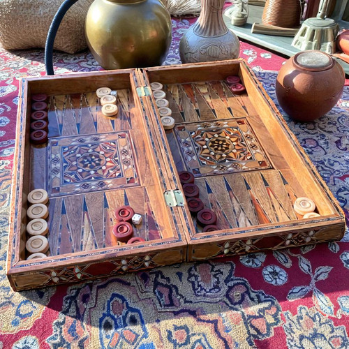 Luxus backgammon set - backgammon,