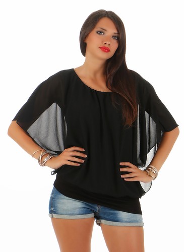 Damen bluse tunika shirt hemd - bluse,