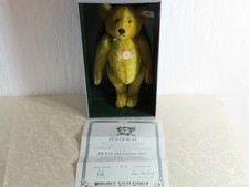 Steiff Bär Teddy "Petsy Messing" 1927 Replika 1989 mit Original Verpackung!