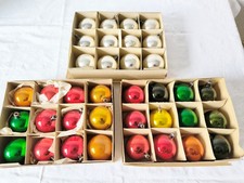 36 alte CHristbaumkugeln Glas Glaskugeln Lauscha Christbaumschmuck bunt DDR (5