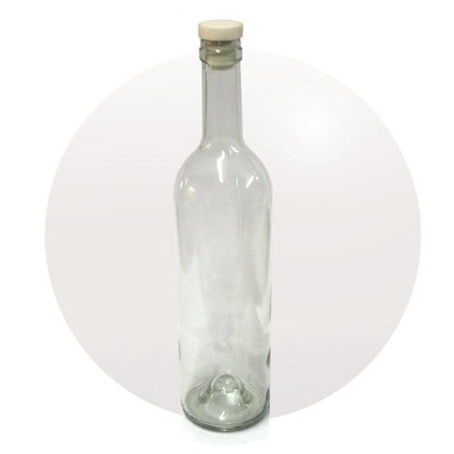 Glasflasche 750ml mit