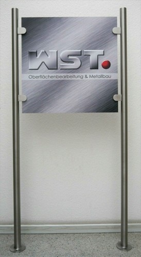 Edelstahl werbeschild ständer - edelstahl,