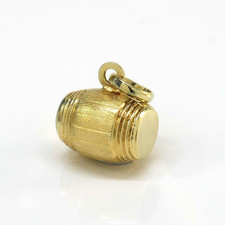 Anhänger Fass Tonne 585/- 14k. Gelbgold ca. 2,3 cm -379