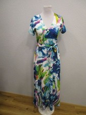 Body Flirt boutique Maxi Kleid Kurzarm Gürtel V-Ausschnitt Gr.40/42 (R347-06)