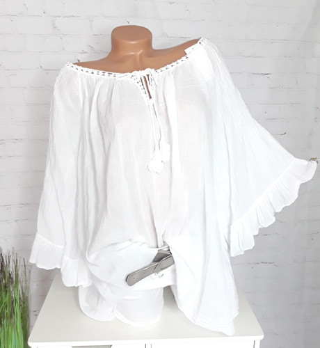 Italy damen tunika bluse - ,