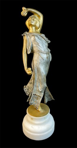 Jugendstil bronze figur carl - figur,