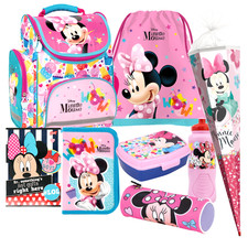 Disney Minnie Maus Mouse 8 Teile Set Tornister Ranzen Schulranzen Schultüte 85cm