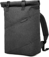bagsmart Mens Roll-Top Laptop Backpack Casual Cycling Rucksack College Backpack