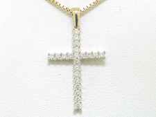 Brillant Anhänger Kreuz 585