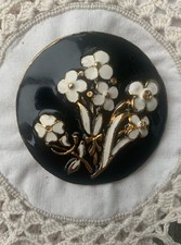 Gablonzer  Schmuck-Anhänger, Amer. Double, Emaille, Vintage,  ! 381