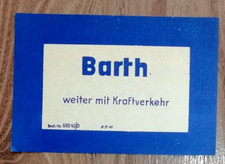 Deutsche Reichsbahn - Fahrkarte - Gepäckkarte Barth Ostsee