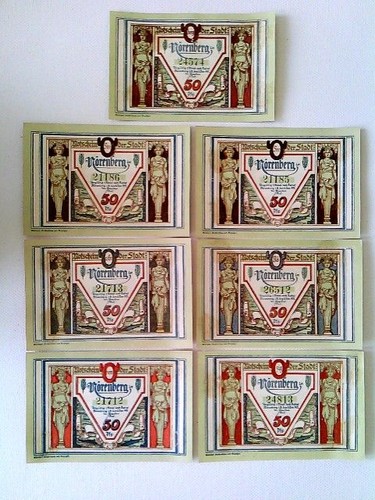 Banknoten notgeld stadt - banknoten,, notgeld,