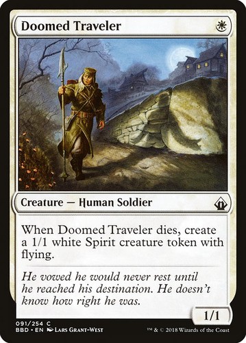 Mtg doomed traveler - doomed, (foil)