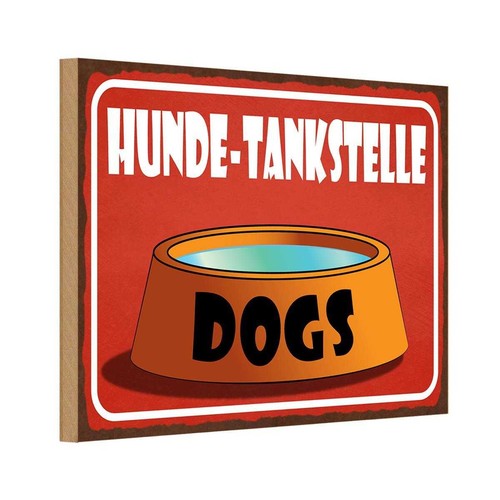 Holzschild 20x30 hunde - 20x30,