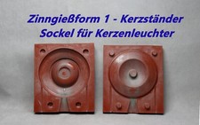 Zinngießform "Sockel für Kerzenleuchter" - Reif Hobby, Zinngießen, Kerzenständer