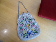 Antike Perlentasche 800 Silber